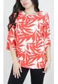 Blusa Para Mujer Manga 3/4 Rojo Marca L&H de L&H