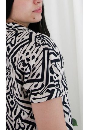 Blusa Para Mujer Manga Corta Beige Marca L&H