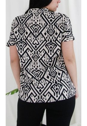 Blusa Para Mujer Manga Corta Beige Marca L&H