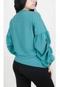 Blusa Para Mujer Manga 3/4 Verde Marca L&H de L&H