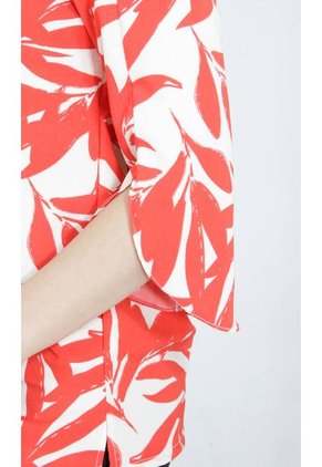 Blusa Para Mujer Manga 3/4 Rojo Marca L&H