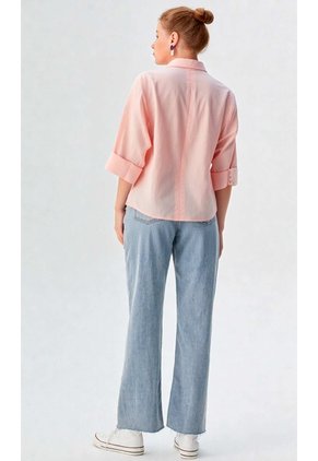 Blusa Para Mujer Manga 3/4 Rosado Marca L&H Ref. 2J412276