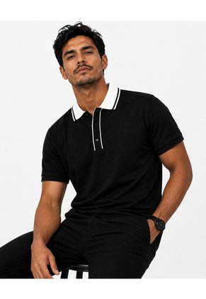 Polo Para Hombre  Negro Marca L&H Ref. 2Bw109003