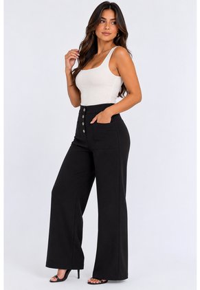 Pantalon Para Mujer  Negro Marca L&H Ref. 2Bv407001