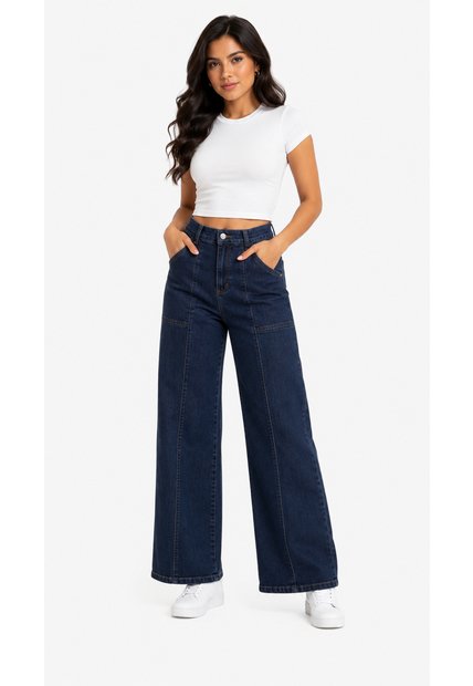 Jean Para Mujer  Azul Marca L&H Ref. 2A407046