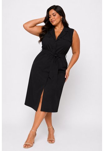 Vestido Para Mujer. Manga Sisa Negro Marca L&H Ref. 1Y617024 L&H
