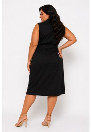 Vestido Para Mujer. Manga Sisa Negro Marca L&H Ref. 1Y617024