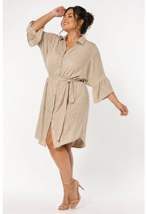 Vestido Para Mujer. Beige Marca L&H Ref. 1Y617023