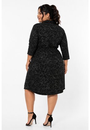 Vestido Para Mujer.  Negro Marca L&H Ref. 1Y617023