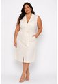 Vestido Para Mujer. Manga Sisa Crudo Marca L&H Ref. 1Y617024 de L&H