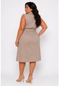 Vestido Para Mujer. Manga Sisa Taupe Marca L&H Ref. 1Y617024 de L&H