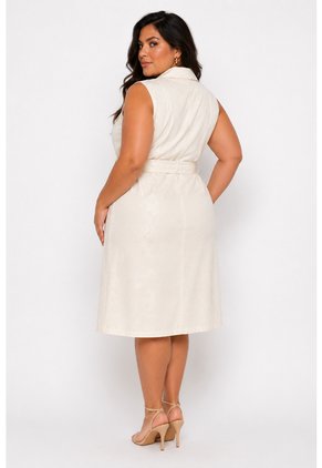 Vestido Para Mujer. Manga Sisa Crudo Marca L&H Ref. 1Y617024