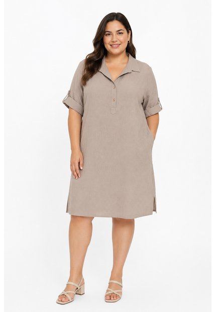 Vestido Para Mujer.  Taupe Marca L&H Ref. 1Y617022