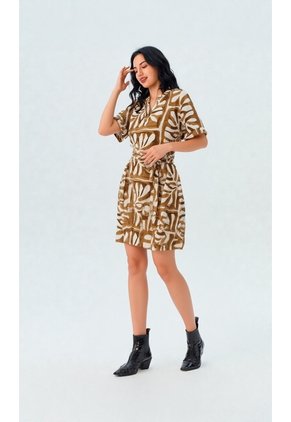 Vestido Para Mujer Beige Marca L&H Ref. 1Y417036