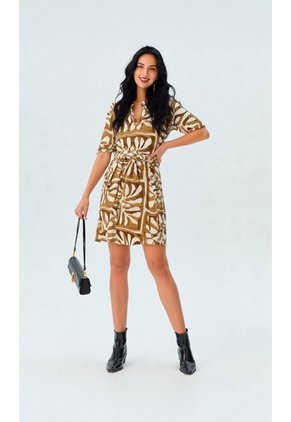 Vestido Para Mujer Beige Marca L&H Ref. 1Y417036