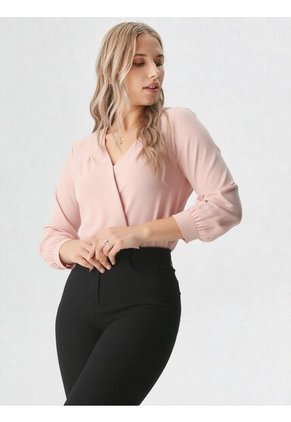 Blusa Para Mujer Manga 3/4 Rosado Marca L&H Ref. 2J412266