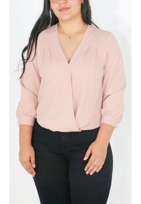 Blusa Para Mujer Manga 3/4 Rosado Marca L&H Ref. 2J412266