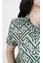 Blusa Para Mujer Manga Corta Verde Marca L&H Ref. 1F412629 de L&H