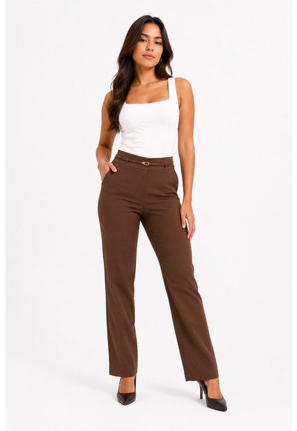 Pantalon Para Mujer  Cafe Marca L&H Ref. 1T407001