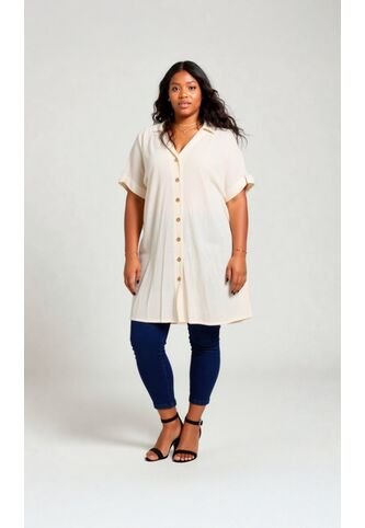 Bluson Para Mujer. Manga Corta Beige Marca L&H Ref. 7D624018 L&H