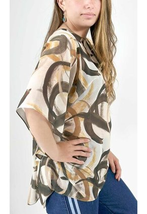 Bluson Para Mujer Manga Corta Verde Marca L&H Ref. 5P424006