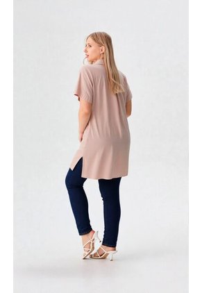 Bluson Para Mujer. Manga Corta Rosado Marca L&H Ref. 7D624018