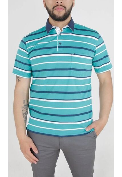 Polo Para Hombre Verde Marca L&H Ref. 7Y109091