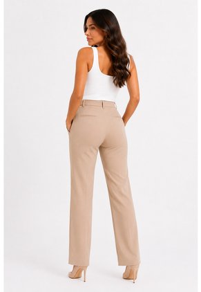 Pantalon Para Mujer Caqui Marca L&H Ref. 1T407001