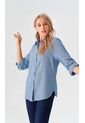 Blusa Para Mujer. Manga 3/4 Azul Marca L&H Ref. 3K612021 de L&H