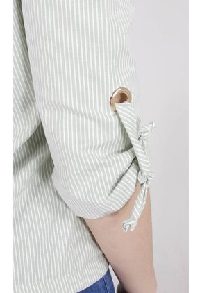 Blusa Para Mujer Manga 3/4 Verde Marca L&H Ref. 1F412625