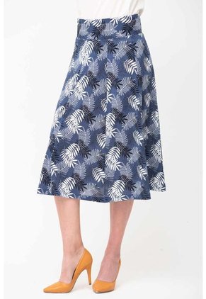 Falda Para Mujer Azul Marca L&H