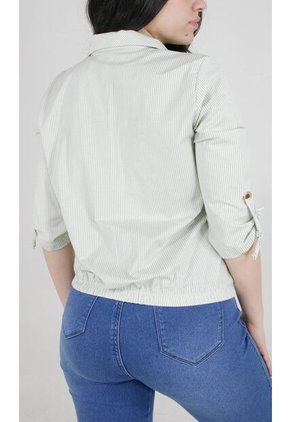 Blusa Para Mujer Manga 3/4 Verde Marca L&H Ref. 1F412625