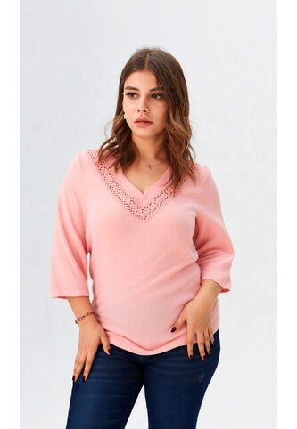 Blusa Para Mujer Manga 3/4 Rosado Marca L&H Ref. 1F412693 L&H