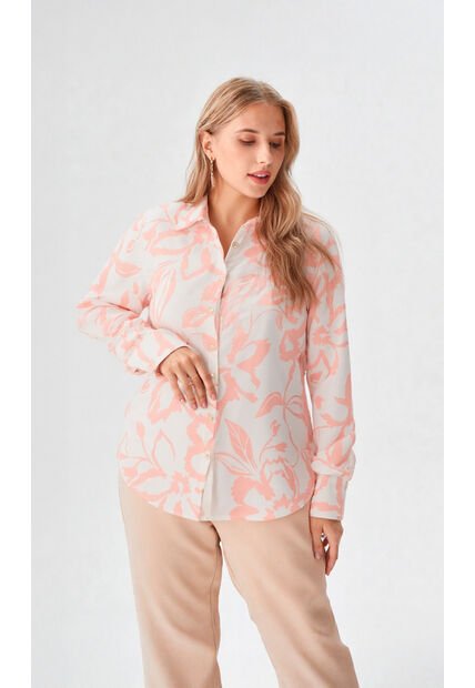 Blusa Para Mujer Manga Larga Rosado Marca L&H Ref. 1F412691