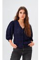 Blusa Para Mujer Manga 3/4 Azul Marca L&H Ref. 1F412689 de L&H