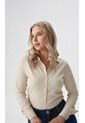 Blusa Para Mujer Manga Larga Beige Marca L&H Ref. 1F412696 de L&H