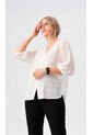 Blusa Para Mujer Manga 3/4 Blanco Marca L&H Ref. 1F412689 de L&H