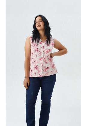 Blusa Para Mujer Manga Sisa Rosado Marca L&H Ref. 1F412698