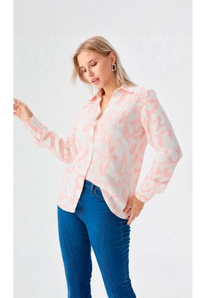 Blusa Para Mujer Manga Larga Rosado Marca L&H Ref. 1F412691