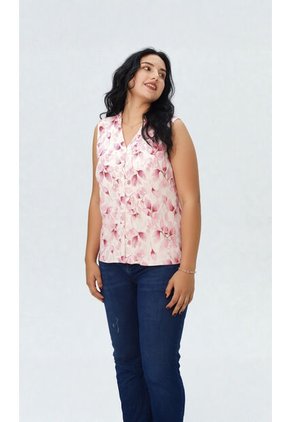 Blusa Para Mujer Manga Sisa Rosado Marca L&H Ref. 1F412698