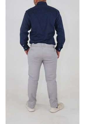 Pantalon Para Hombre Gris Claro Marca L&H Ref. 7Y107004