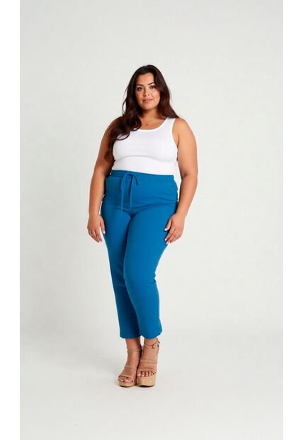 Pantalon Para Mujer. Azul Petroleo Marca L&H Ref. 1F607050