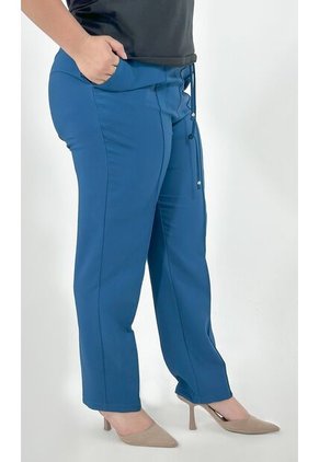 Pantalon Para Mujer. Azul Petroleo Marca L&H Ref. 1F607050