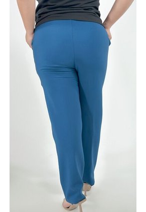 Pantalon Para Mujer. Azul Petroleo Marca L&H Ref. 1F607050