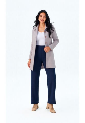 Gaban Para Mujer Cafe Marca L&H Ref. 4V408155 L&H