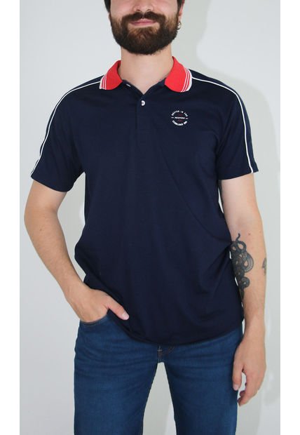 Polo Para Hombre Azul Marca L&H