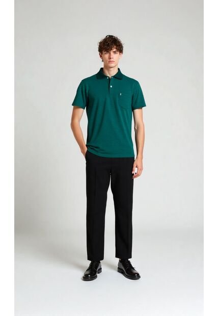 Polo Para Hombre Verde Marca L&H Ref. 4K109122