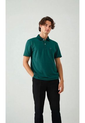 Polo Para Hombre Verde Marca L&H Ref. 4K109122