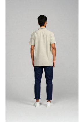 Polo Para Hombre Beige Marca L&H Ref. 4K109122