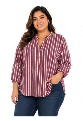 Blusa Para Mujer. Manga 3/4 Morado Marca L&H Ref. 1F612248